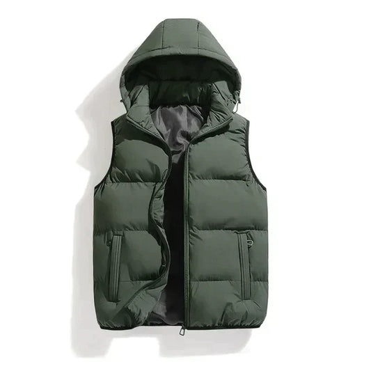 primecuration | Gilet homme avec capuche amovible, léger et confortable