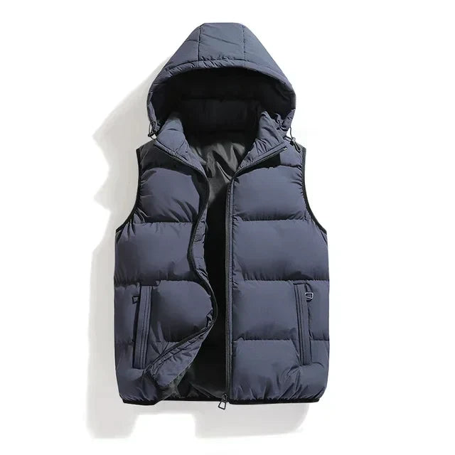 primecuration | Gilet homme avec capuche amovible, léger et confortable