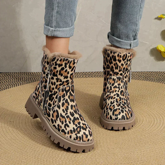 Rizka | Bottes Stylées à Imprimé Léopard