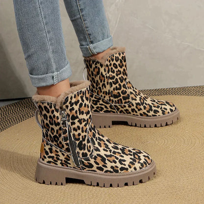 Rizka | Bottes Stylées à Imprimé Léopard