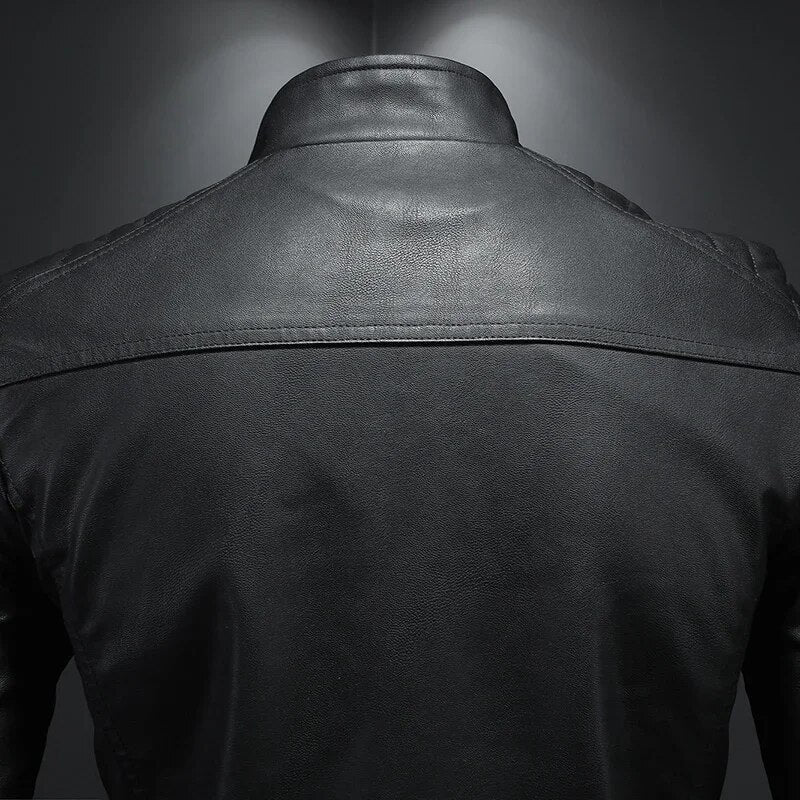 primecuration | Veste de Biker en Cuir - Style Bomber Élégant et Durable