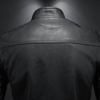 primecuration | Veste de Biker en Cuir - Style Bomber Élégant et Durable