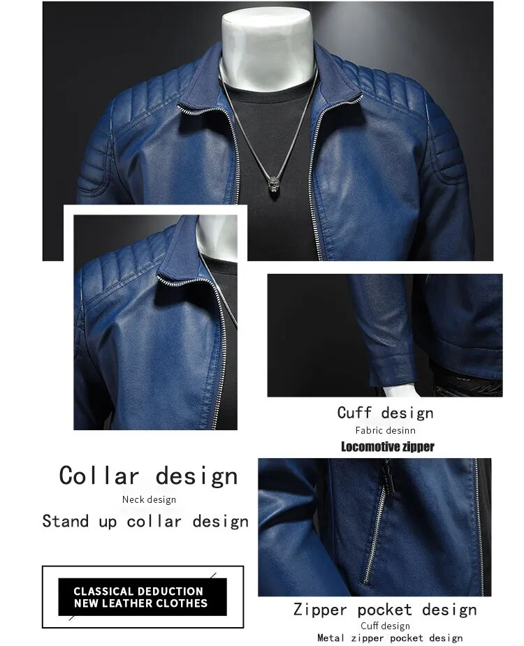 primecuration | Veste de Biker en Cuir - Style Bomber Élégant et Durable