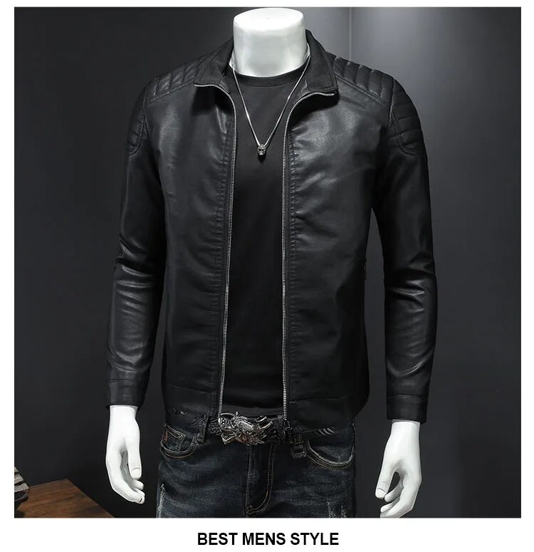 primecuration | Veste de Biker en Cuir - Style Bomber Élégant et Durable