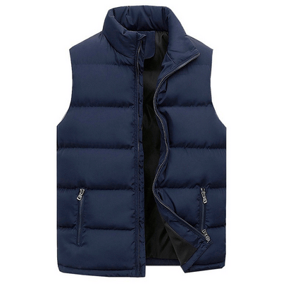 primecuration | Gilet rembourré pour hommes en polyester, léger et chaud