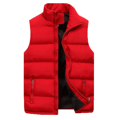 primecuration | Gilet rembourré pour hommes en polyester, léger et chaud