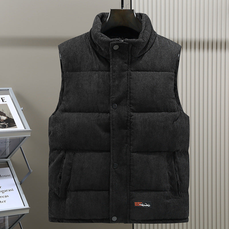 primecuration | Gilet chaud en laine pour hommes avec boutons, élégant et confortable