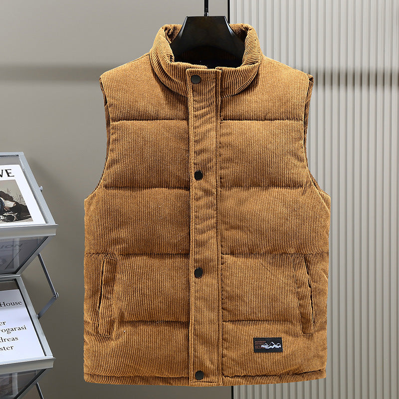 primecuration | Gilet chaud en laine pour hommes avec boutons, élégant et confortable