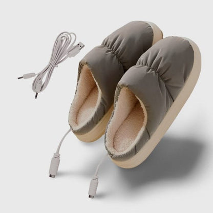 primecuration | Chaussons chauffants en peluche unisexes, doux et confortables
