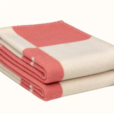 Couverture douce chaude – Plaid en laine classique pour canapé et lit