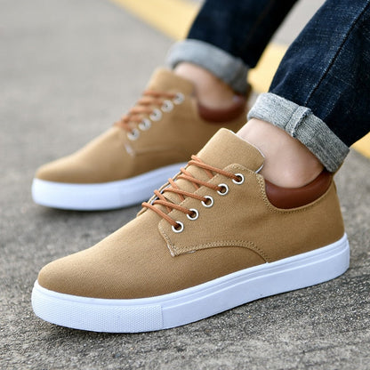 primecuration | Baskets robustes pour hommes, semelle blanche, confort et style