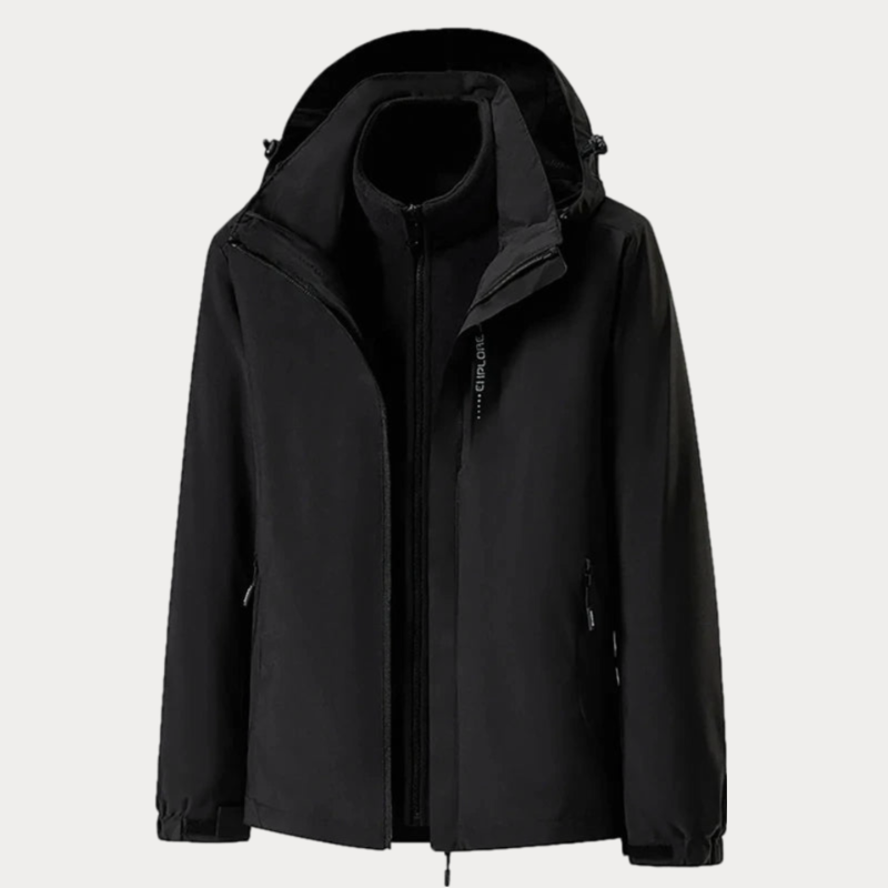 primecuration | Veste coupe-vent imperméable 3 en 1 pour hommes, légère et polyvalente