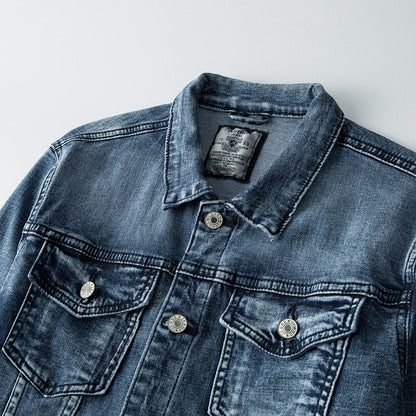 primecuration | Veste en denim intemporelle pour hommes - Style classique et durable