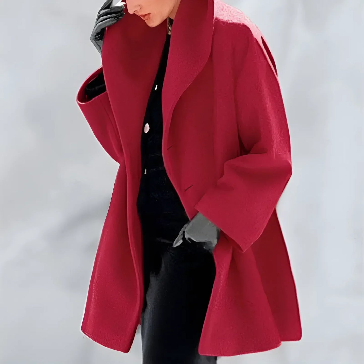 primecuration | Manteau d'Hiver Femme Chaud en Laine, Style Élégant