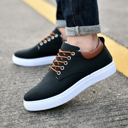 primecuration | Baskets robustes pour hommes, semelle blanche, confort et style