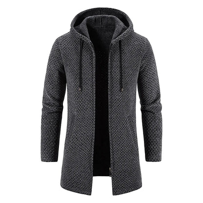 primecuration | Hoodie en laine mi-long pour hommes - Style confortable et chic