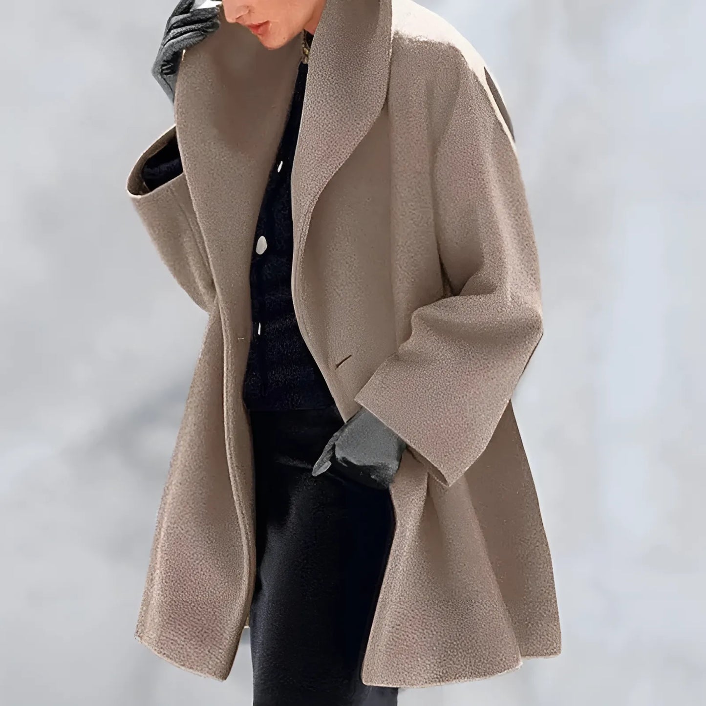 primecuration | Manteau d'Hiver Femme Chaud en Laine, Style Élégant