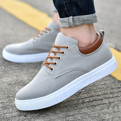 primecuration | Baskets robustes pour hommes, semelle blanche, confort et style