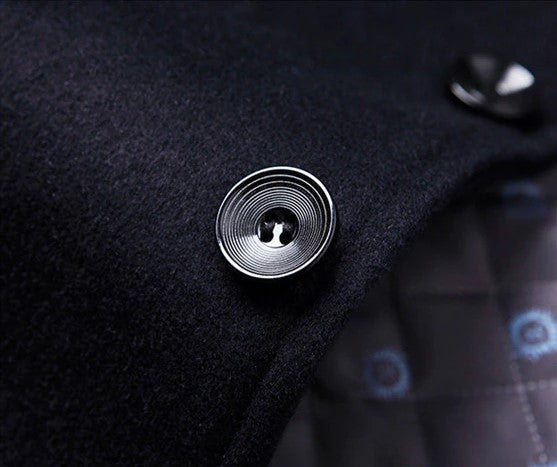 primecuration | Manteau long en laine pour hommes - Élégant, chaud et confortable