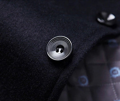 primecuration | Manteau long en laine pour hommes - Élégant, chaud et confortable