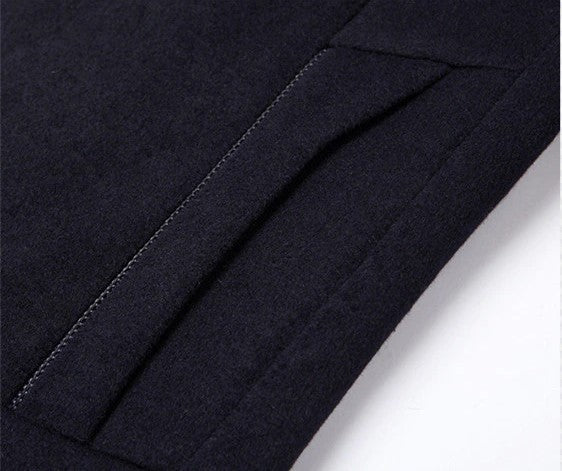 primecuration | Manteau long en laine pour hommes - Élégant, chaud et confortable