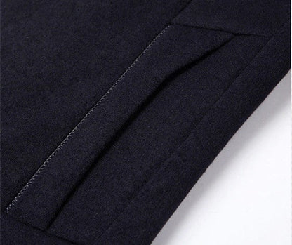 primecuration | Manteau long en laine pour hommes - Élégant, chaud et confortable
