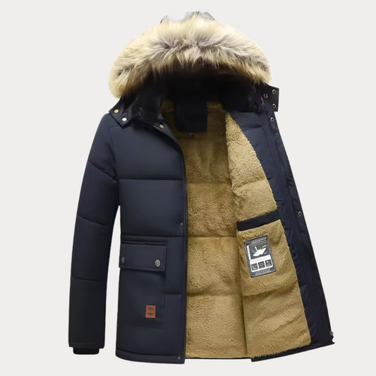 primecuration | Parka d'Hiver pour Hommes, Chaude, Impermeable, avec Poches