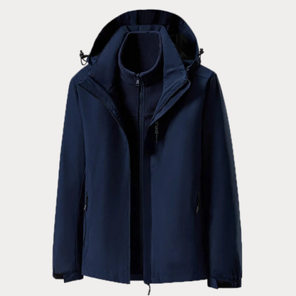 primecuration | Veste coupe-vent imperméable 3 en 1 pour hommes, légère et polyvalente