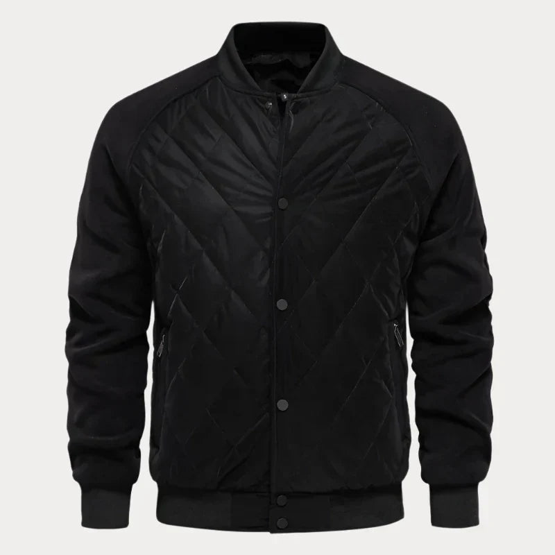 primecuration | Veste bomber matelassée homme col montant chaude et élégante