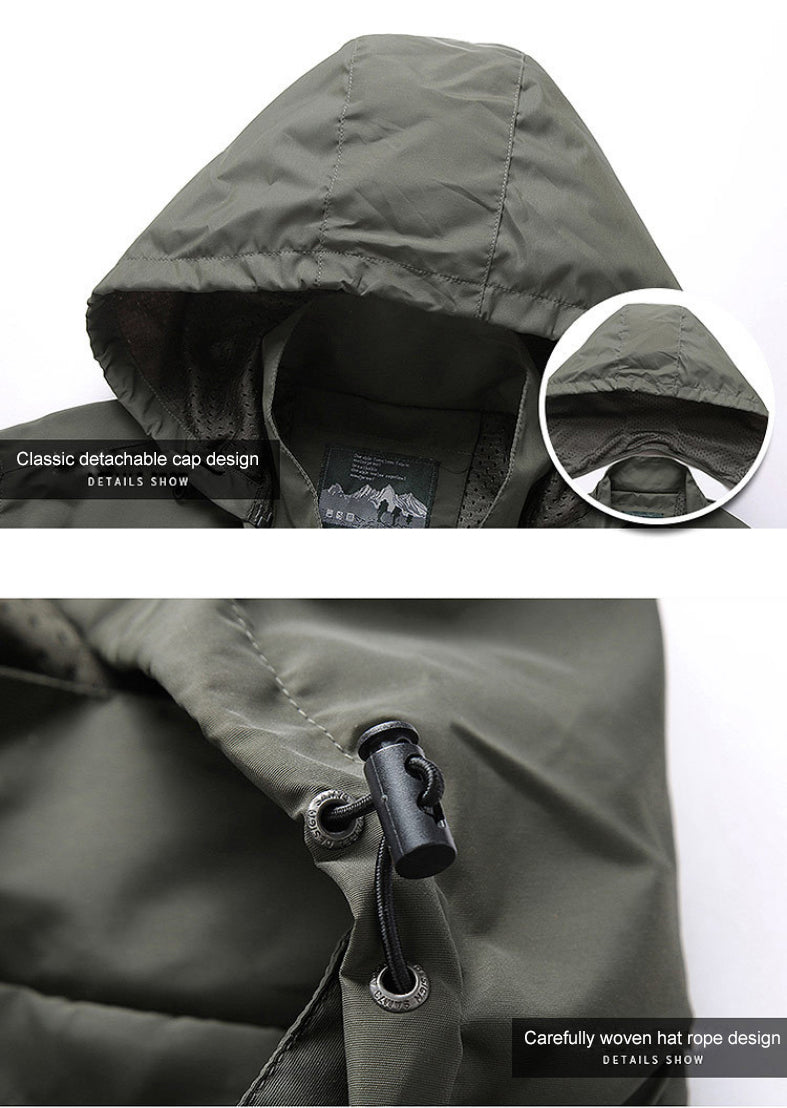 primecuration | Veste imperméable légère pour hommes - Protection pluie et style