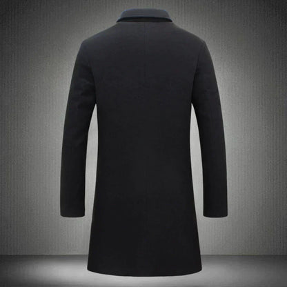 primecuration | Manteau en laine pour hommes - Style élégant et chaud