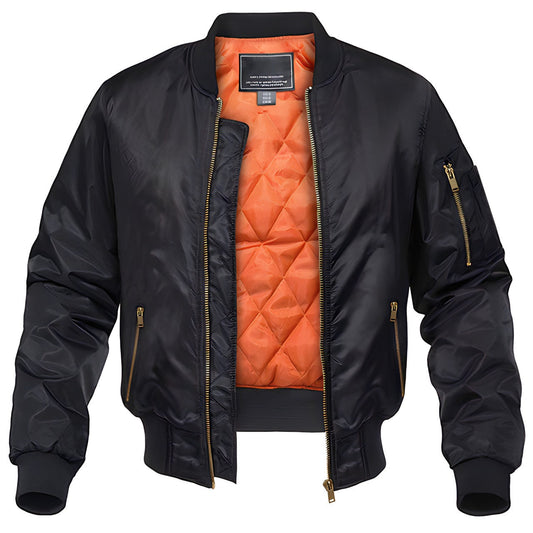 primecuration | Veste Pilote Bomber en Cuir - Style Urbain et Confort Optimal