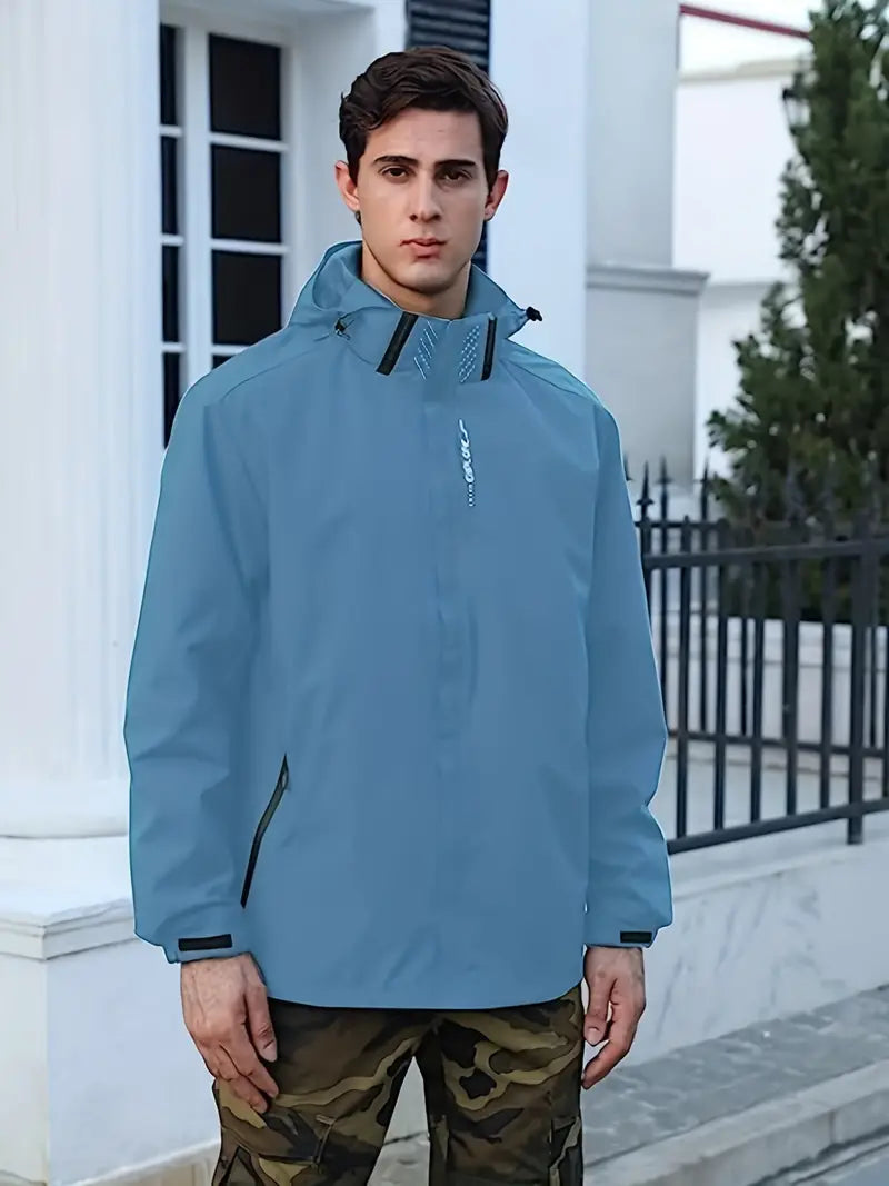 primecuration | Manteau Léger Imperméable pour Hommes - Style Finn, Confort Optimal