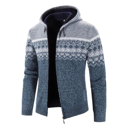 primecuration | Hoodie en tricot pour hommes avec zip, confort et style