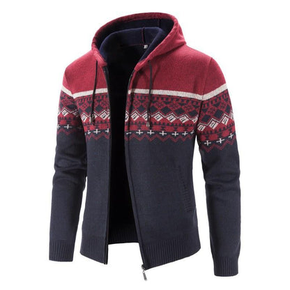 primecuration | Hoodie en tricot pour hommes avec zip, confort et style