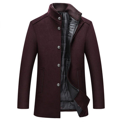 primecuration | Manteau en laine coupe-vent pour hommes