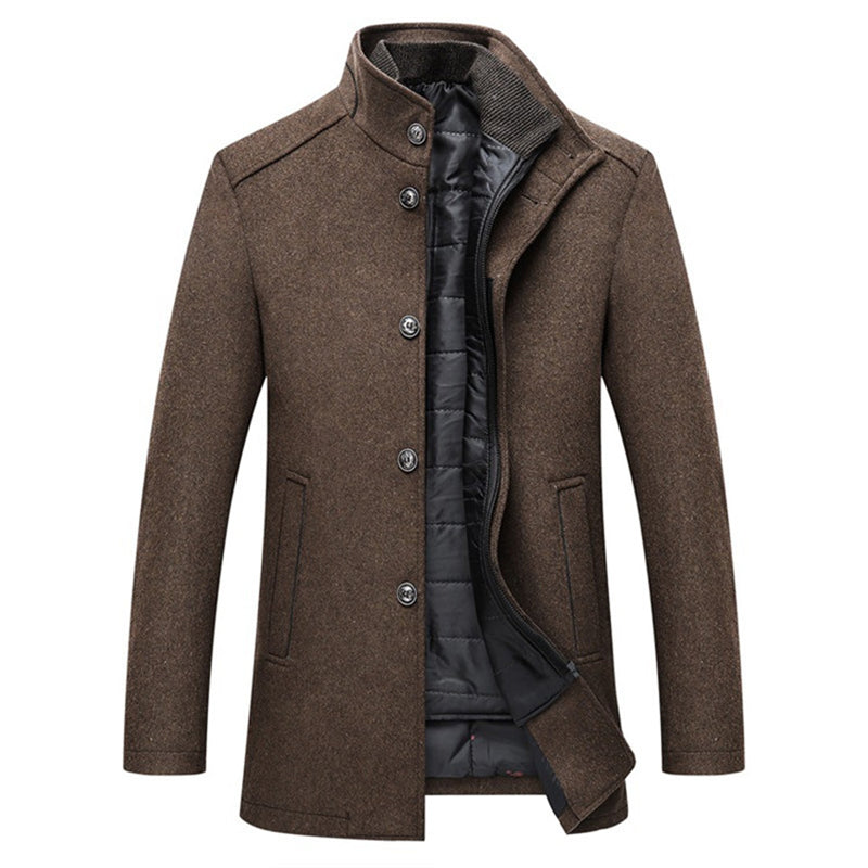 primecuration | Manteau en laine coupe-vent pour hommes