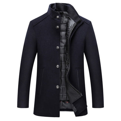 primecuration | Manteau en laine coupe-vent pour hommes